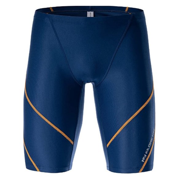 Swim Jammer Swimsuit Mens Solid Swim Jammers Endurance Long Racing